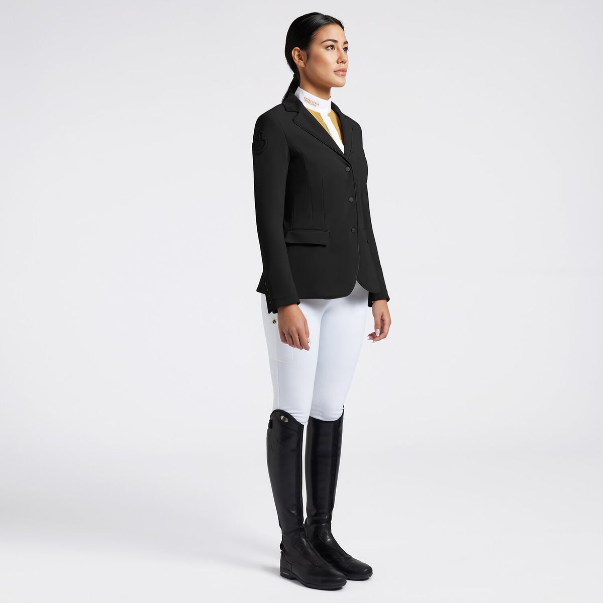 Cavalleria Toscana Women's Competition zip riding jacket mørk grå