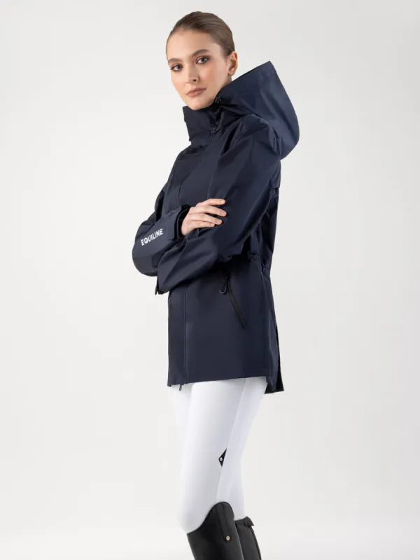 Equiline REVEK - blue unisex waterproof jacket, CORE