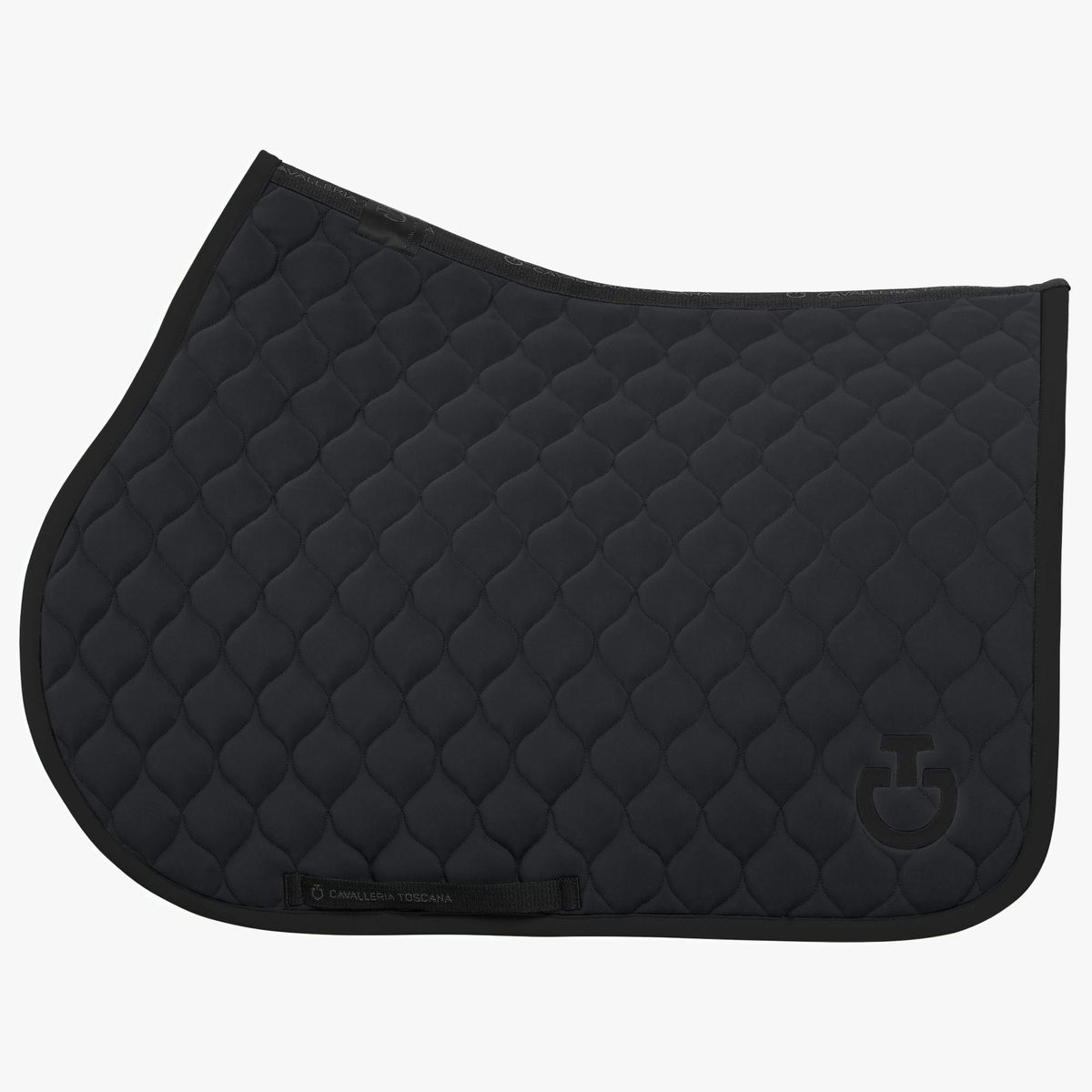 Cavalleria Toscana Jumping Saddle Pad with Circular Quilting - Charcoal