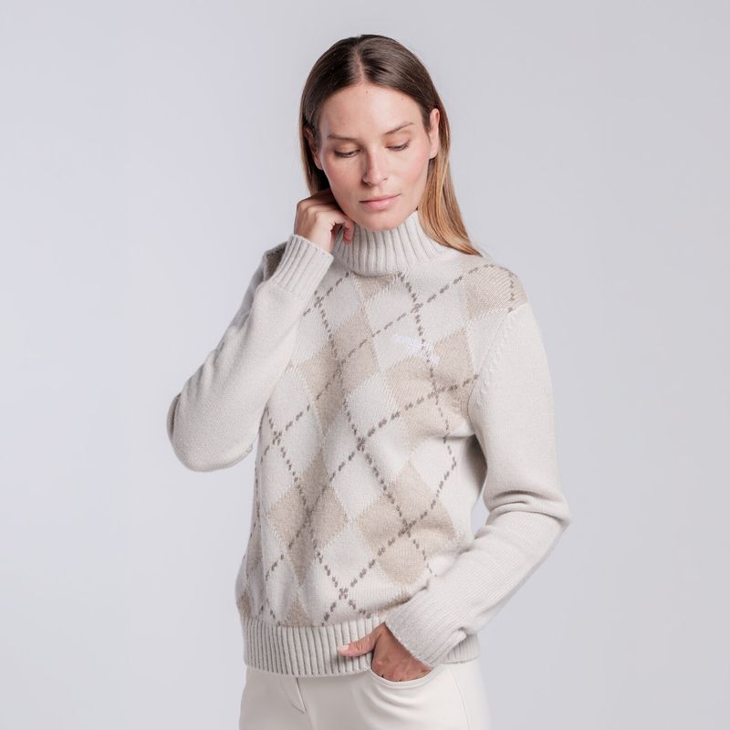 Cavalleria Toscana Women’s pure wool high-neck sweater