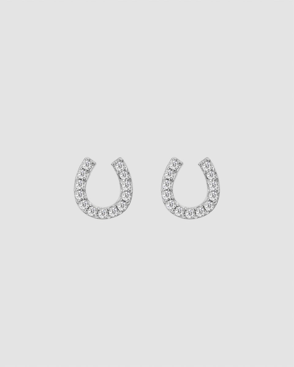LILLY – Horseshoe Ørepynt Sølv
