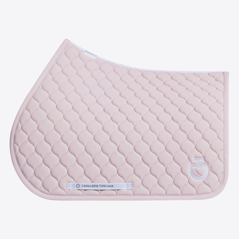 Cavalleria Toscana Jumping Saddle Pad with Circular Quilting - Violet Ice