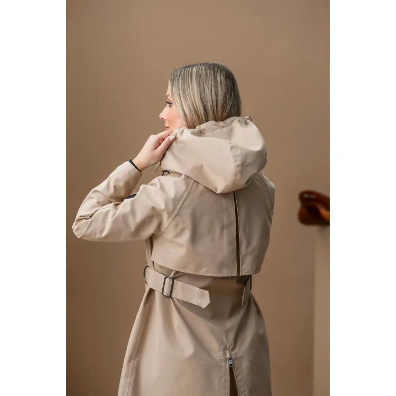  Alessandro Albanese Women's Isabella Riding Trench Coat - Sand
