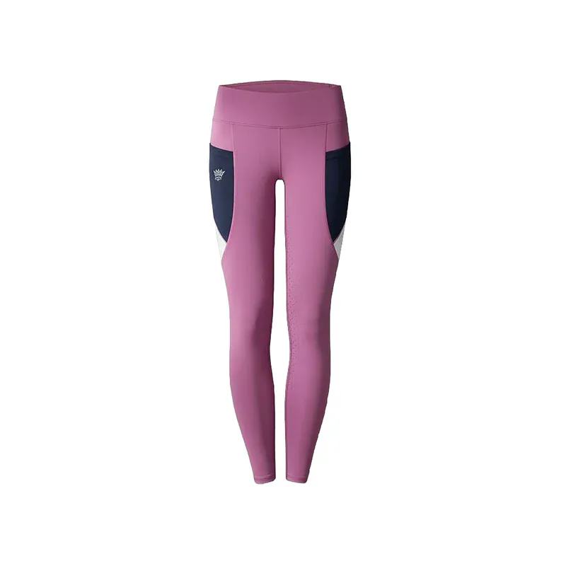BRIDGE Ladies FG Color Blocks Riding Thights  (Pink)